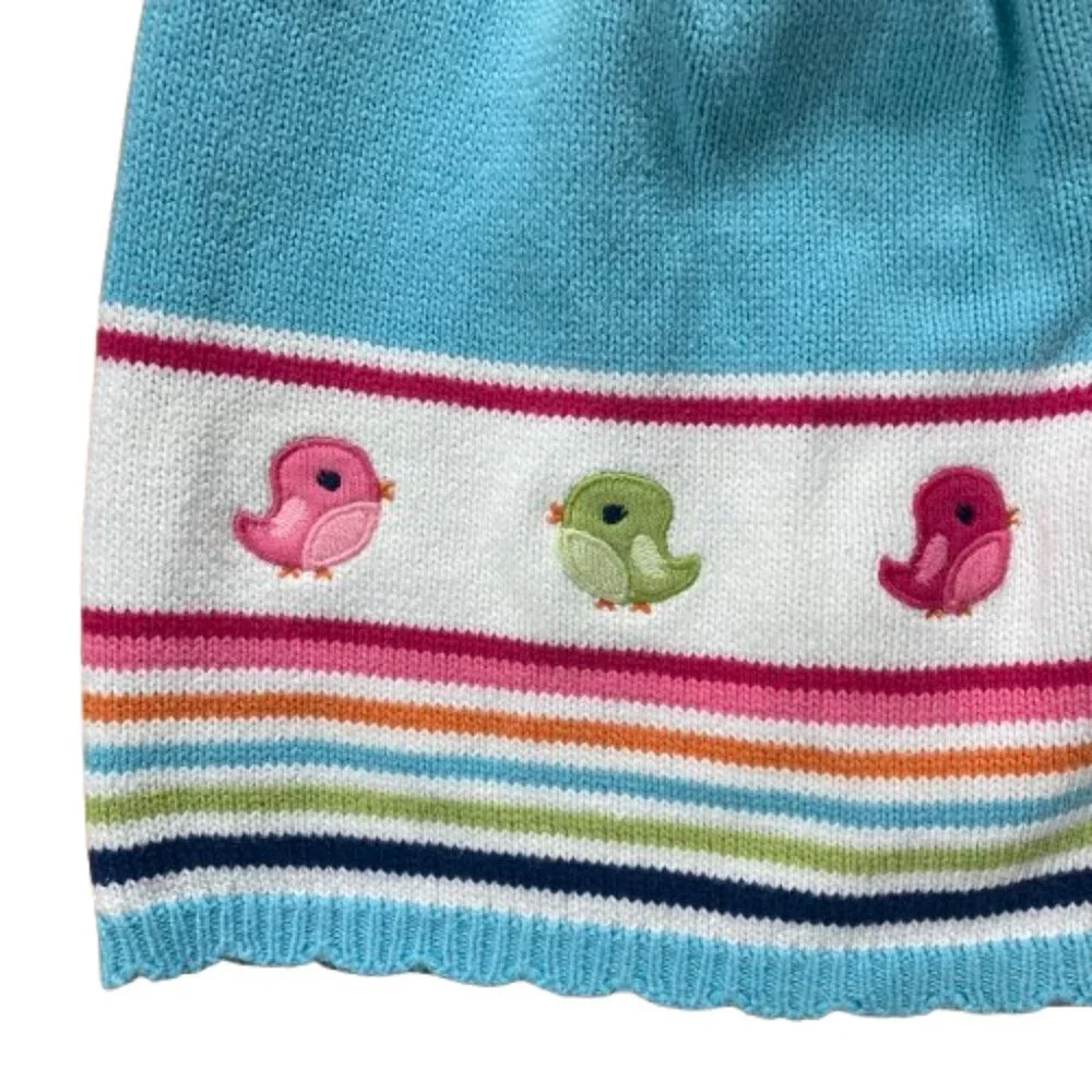 Gymboree Baby Girl's Knit Sweater Dress Embroidered Short Sleeve, 12-18 months